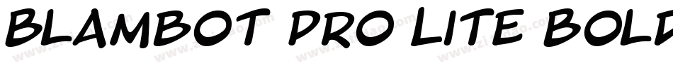 Blambot Pro Lite Bold字体转换